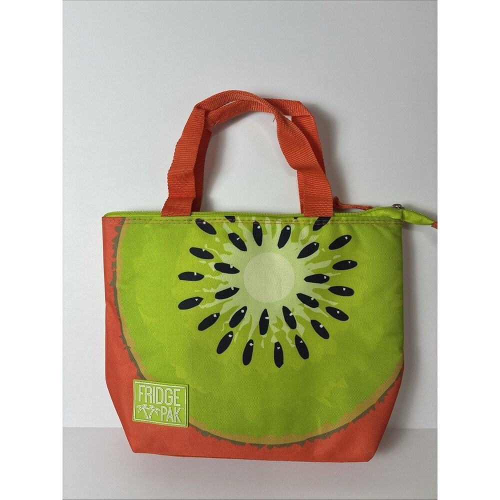 Fridge Pak Fully Insulated Cooler Lunch Tote 10in x 13in x 5in EUC Kiwi Fruit
